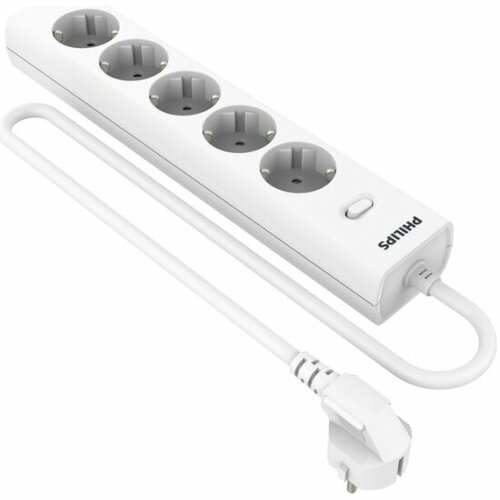 Сетевой фильтр Philips 5 Розеток кабель - 2M белый 1900₽