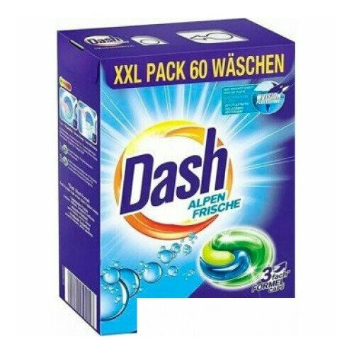 Капсулы для стирки DASH Alpen Frische (60 шт)