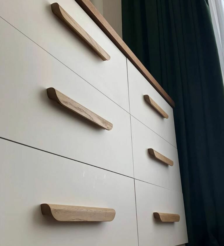 Фурнитура Для Мебели Ручки для шкафа, массив дуба 305мм 1шт.