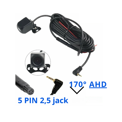 Камера заднего вида 5 pin AHD с проводом 5 метров 25 jack камера 5 пин для зеркала видеорегистратора 1855₽