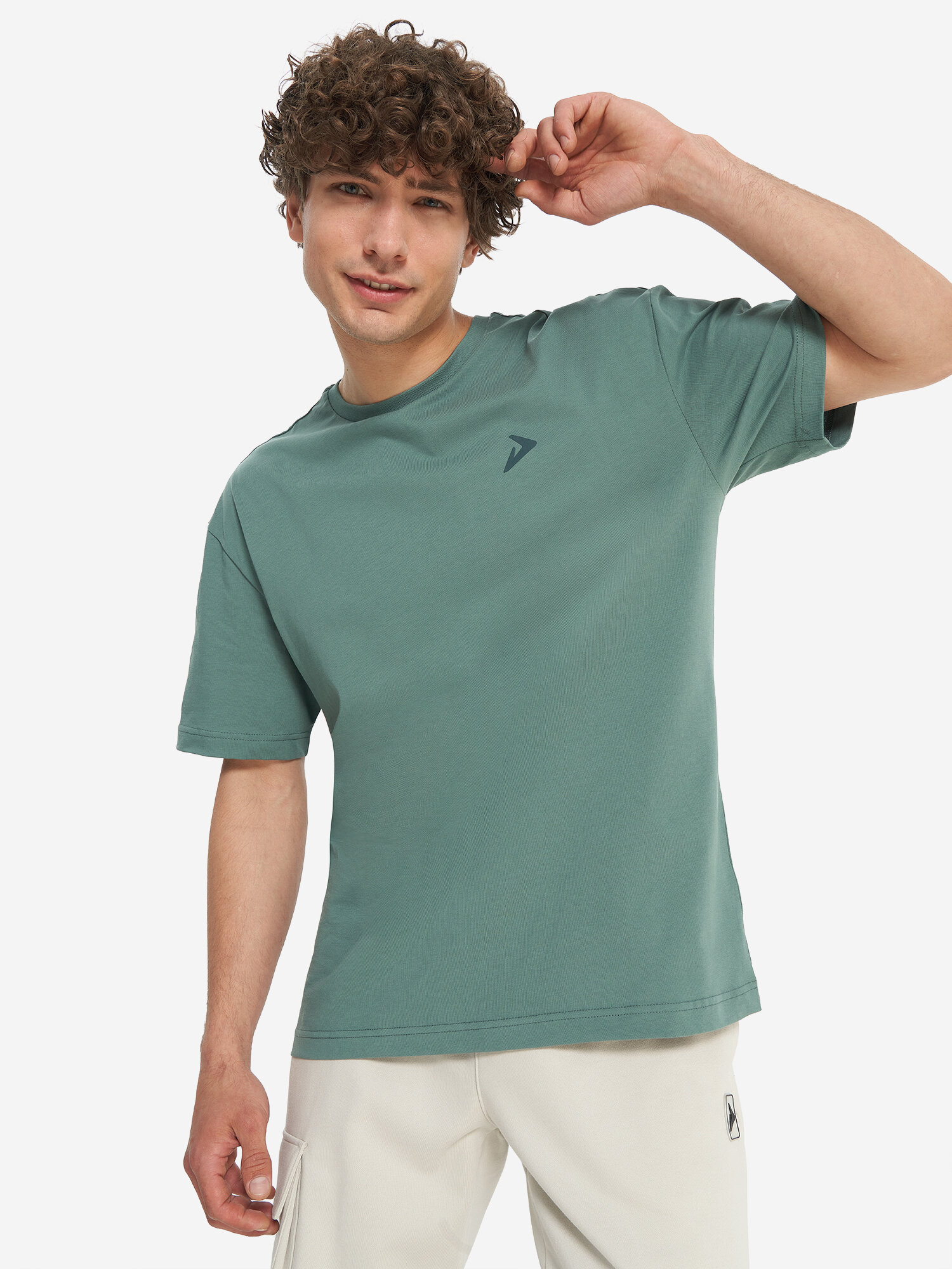 Футболка Demix M D Folded Tee fusion, размер 48/50, стальной