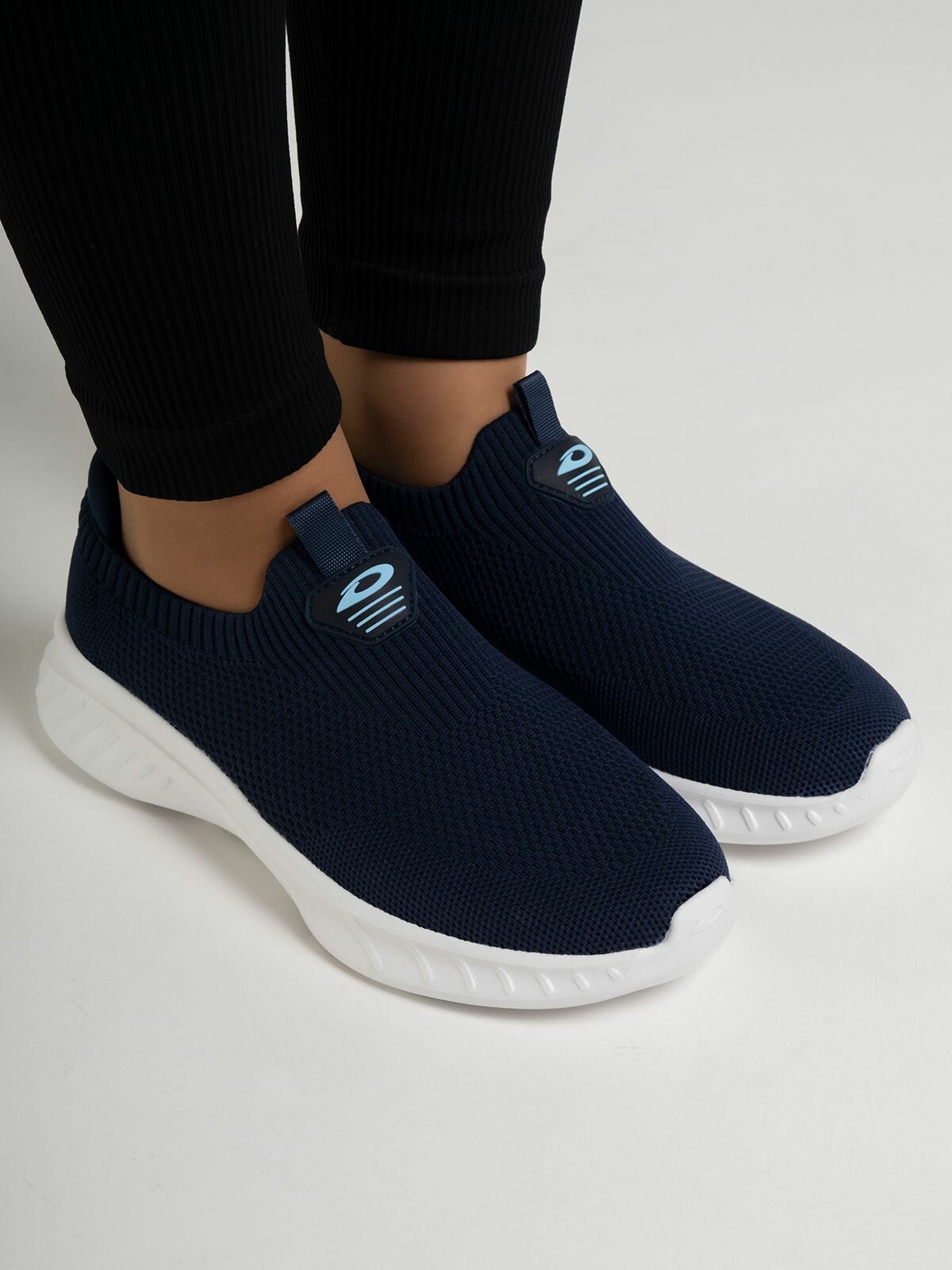 Слипоны kari, размер 37, темно-синий