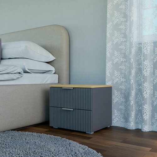 Изображение товара Тумба прикроватная Салерно 2 напольная 50 х 42 х 44 см