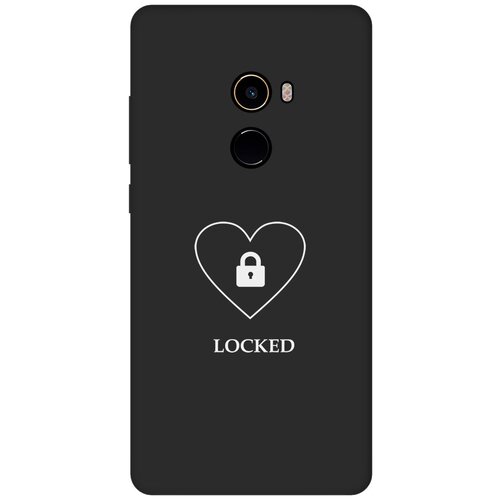 Матовый чехол Locked W для Xiaomi Mi Mix 2 / Сяоми Ми Микс 2 с 3D эффектом черный полупрозрачный дизайнерский силиконовый чехол для сяоми ми микс xiaomi mi mix кошки принт