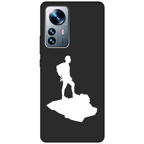 Матовый чехол Trekking W для Xiaomi 12 Pro / 12S Pro / Сяоми 12 Про / 12с Про с 3D эффектом черный матовый чехол meaning w для xiaomi 12 pro 12s pro сяоми 12 про 12с про с 3d эффектом черный