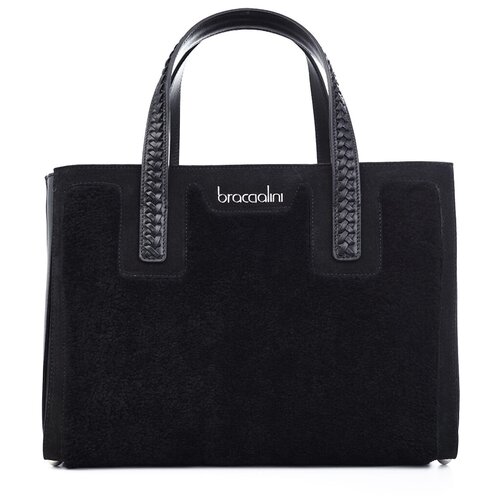 фото Сумка классическая c меховой отделкой zoe braccialini