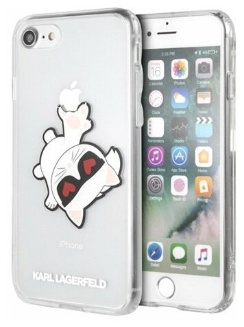 Чехол Karl Lagerfeld Fun Choupette sunglasses Love для iPhone 7/8