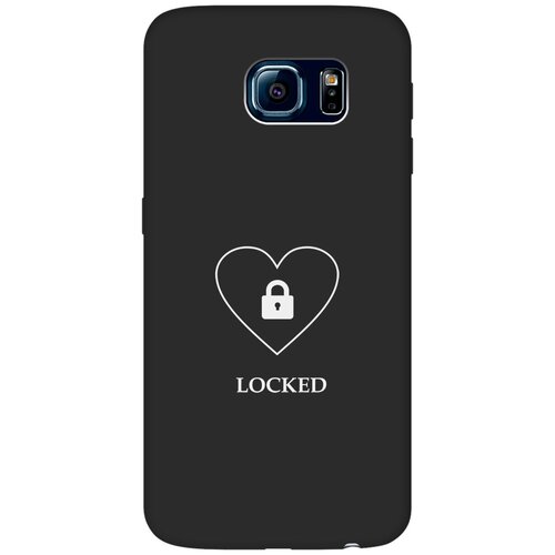 матовый чехол volleyball w для samsung galaxy s6 самсунг с6 с 3d эффектом черный Матовый чехол Locked W для Samsung Galaxy S6 / Самсунг С6 с 3D эффектом черный