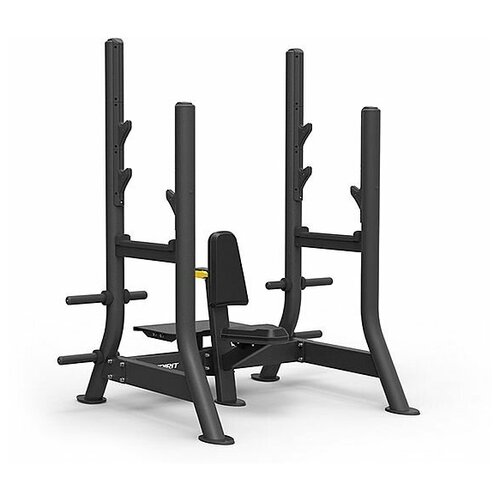 Олимпийская скамья для армейского жима SPIRIT FITNESS SP-4208 тренажер spirit sp 4211 олимпийская скамья с отрицательным углом наклона