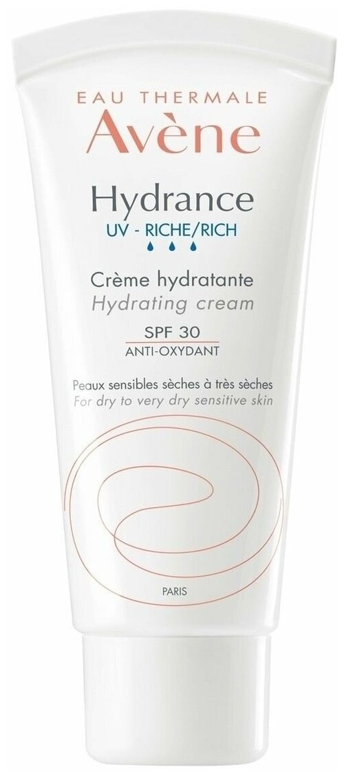 Avene Hydrance UV Riche Насыщенный крем SPF 30, 40 мл