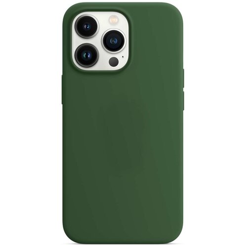 Силиконовый чехол Silicone Case для IPhone 13 зеленый