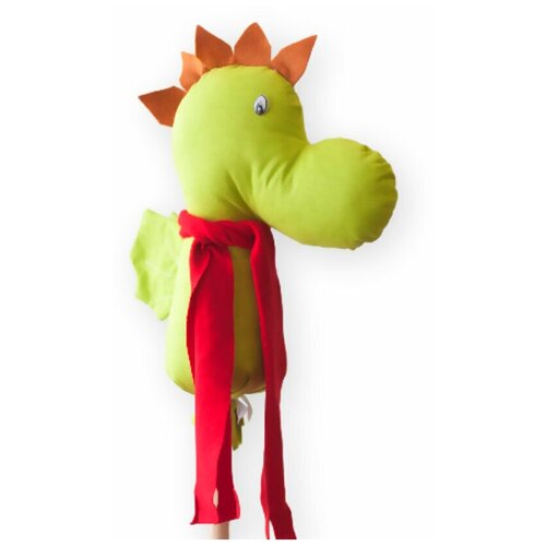 Динозавр-скакалка на палке 