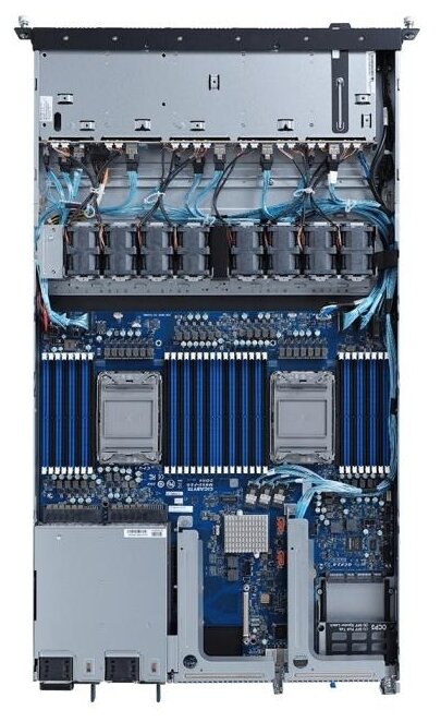 Серверная платформа 1U GIGABYTE R182-NA0 2*LGA4189, C621A, 32*DDR4(3200), 10*2.5