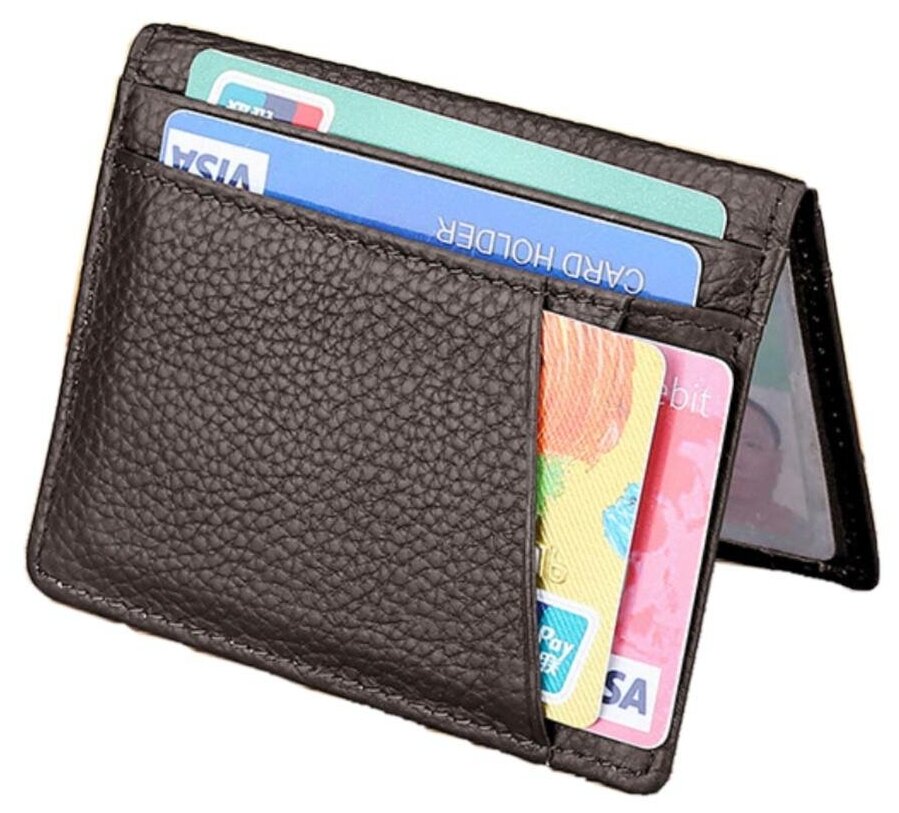 Супертонкий кошелек из натуральной кожи для кредитных карт