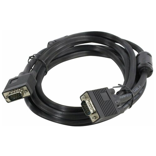 кабель 5bites apc 133 050 vga m vga m сигнальный ферритовые кольца 5 метров Кабель VGA (M) - VGA (M), 3м, 5bites (APC-133-030)