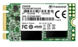 Внутренний SSD Transcend 256GB 430S SATA-III R/W - 500/560 MB/s (M2) 2242 3D NAND