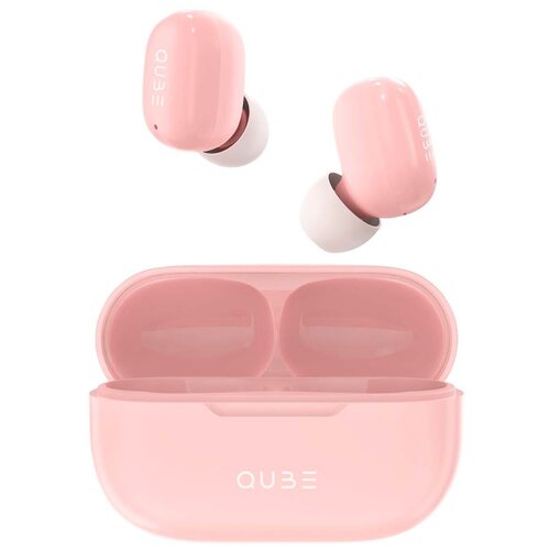 Наушники True Wireless QUB QTWS5PNK Pink наушники true wireless qub qtws4 white
