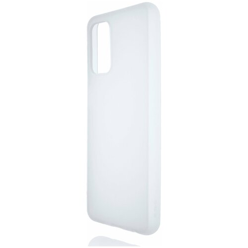 Силиконовый матовый полупрозрачный чехол для Samsung Galaxy A32 белый