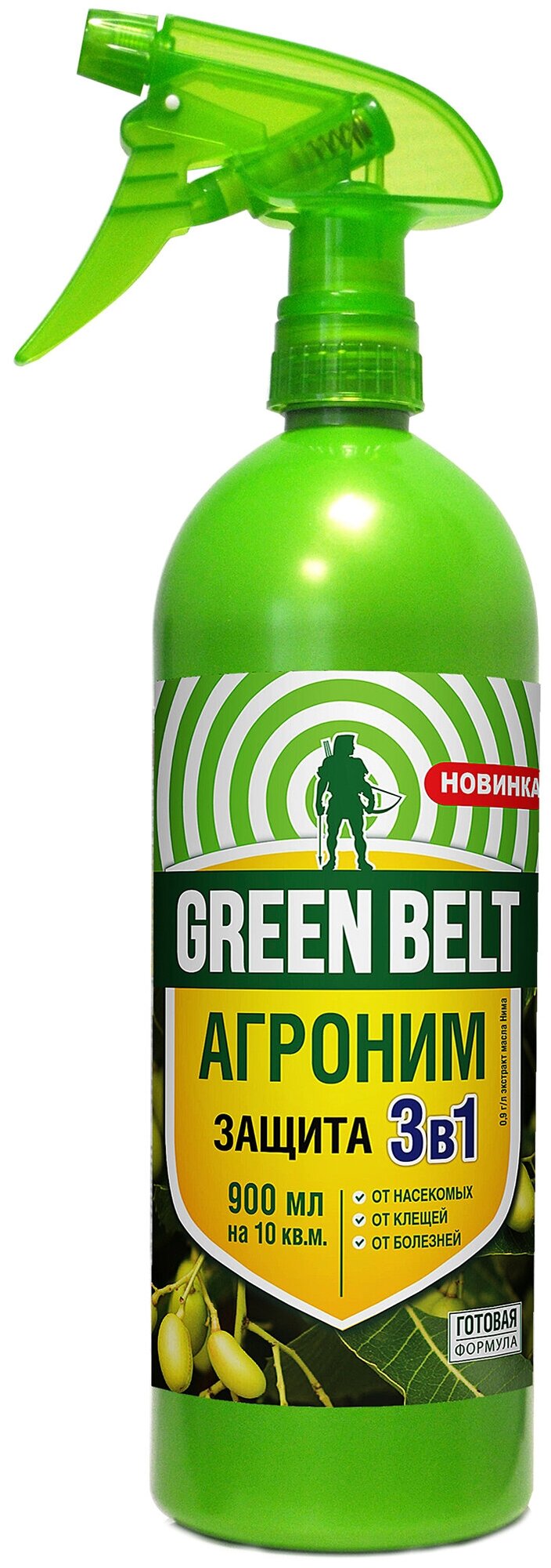 Биологическое средство от вредителей Green Belt Агроним 900 мл - фотография № 1