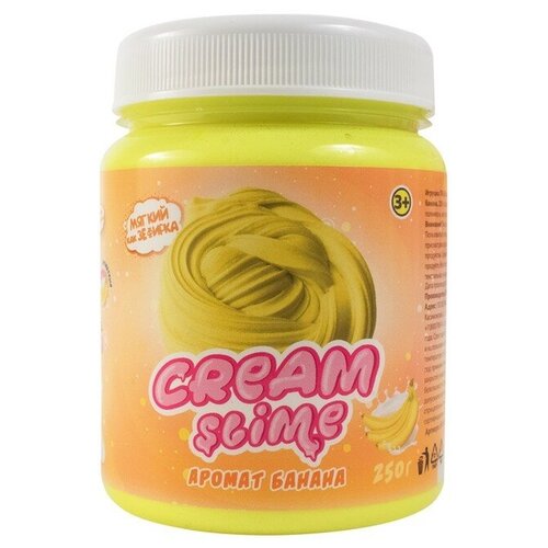 Игрушка ТМ «Slime»Cream-Slime с ароматом банана, 250 г