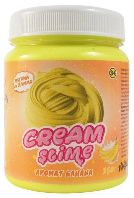 Слайм Cream-Slime с ароматом банана, 250 г SF02-B 4648665