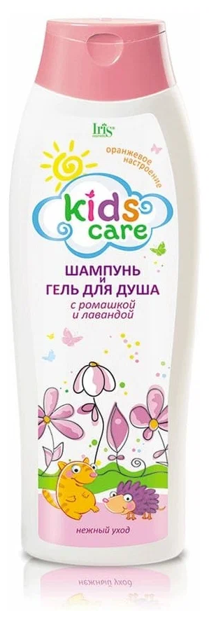 Iris Kids Care Детский Шампунь и Гель для душа Ромашка и лаванда, 400мл