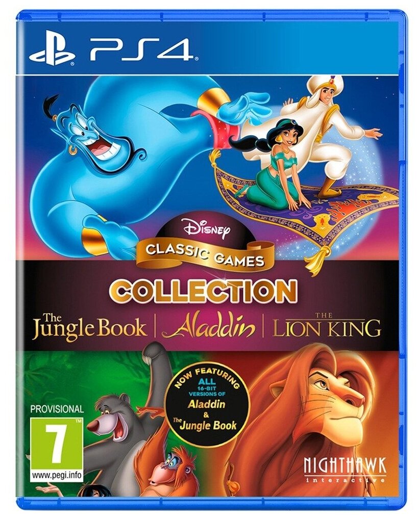 Игра для приставки Disney Classic Games: Collection - The Jungle Book + Aladdin + The Lion King PS4 английская версия