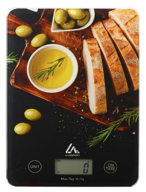 Весы кухонные Luazon LVK-701 "Италия", электронные, до 7 кг