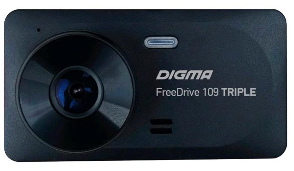 Видеорегистратор DIGMA FreeDrive 109 TRIPLE, черный [fd109t] - фото №3