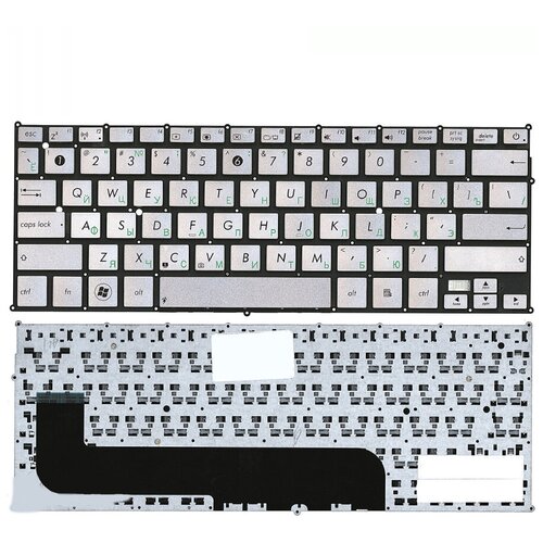 Клавиатура keyboard MP-11A96GB6528 для ноутбука Asus ZenBook UX21 UX21A UX21E серебристая 2525₽