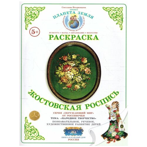 e mi кисть для жостовской росписи лепесток 1 Раскраска Жостовская роспись