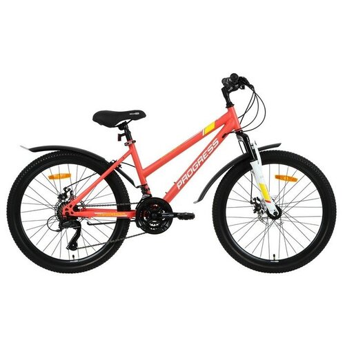 Велосипед 24 Progress Ingrid Pro RUS, цвет кораловый, размер 15 велосипед 24 progress stoner 1 0 md rus цвет красный размер 15