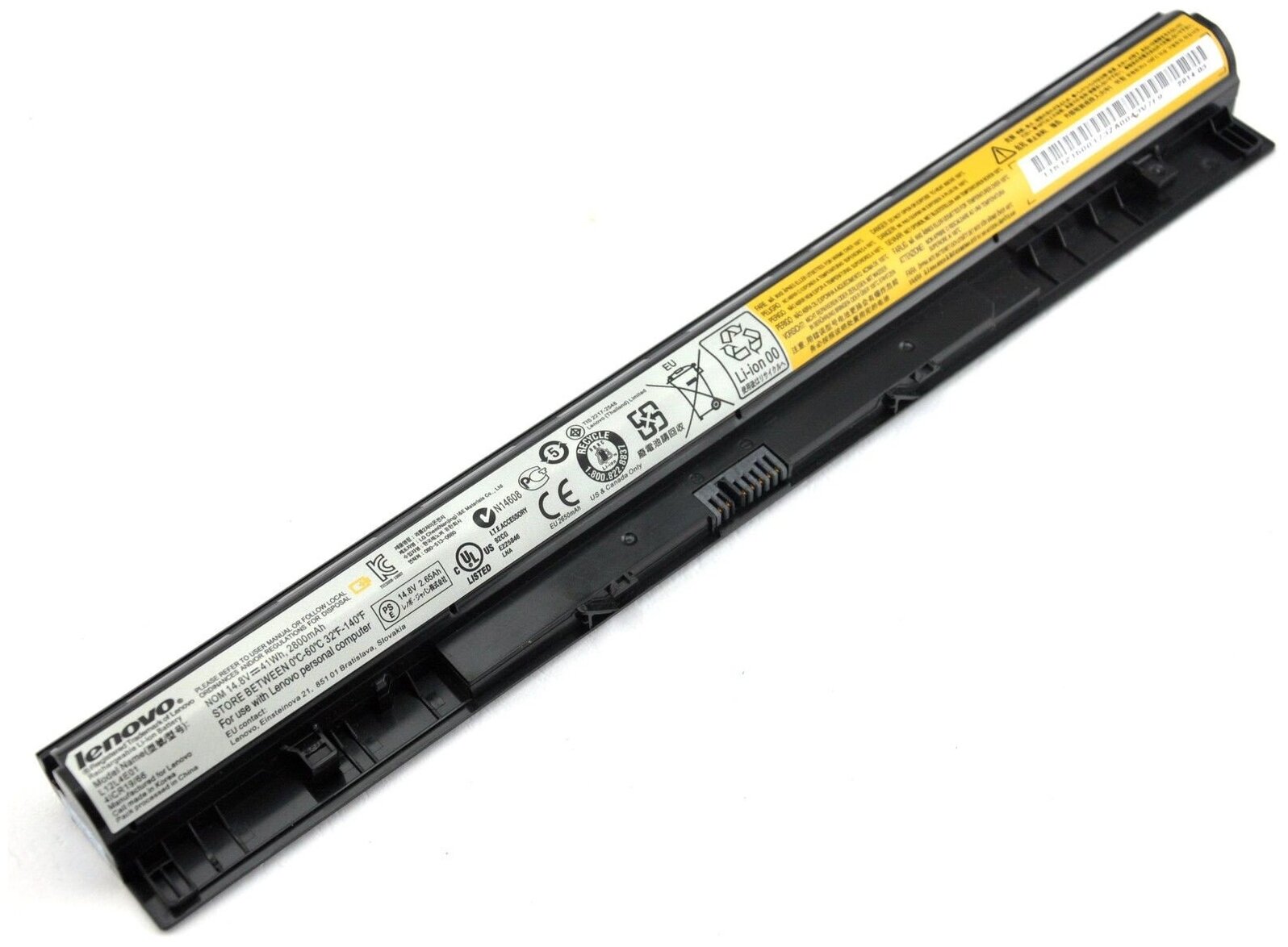 Аккумулятор для Lenovo G500S G510S G50-30 (14.4V 2200mAh) p/n: L12M4E01 L12S4E01 L12L4A02