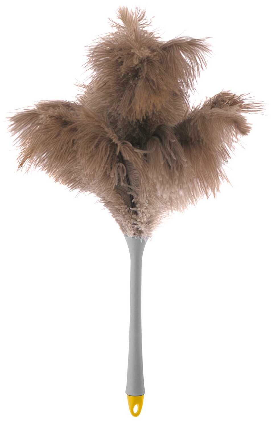 Метелка для пыли Страус, Италия FR30125, серый/коричневый - фотография № 1