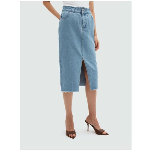 фото Юбка джинсовая zarina женская 2264453253, цвет:индиго,размер: 48