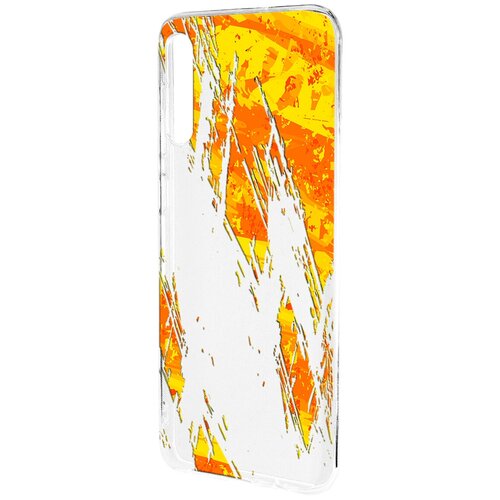 Силиконовый чехол Mcover для Samsung Galaxy A50 с рисунком Оранжевые пятна силиконовый чехол mcover для samsung galaxy a5 с рисунком золотые пятна