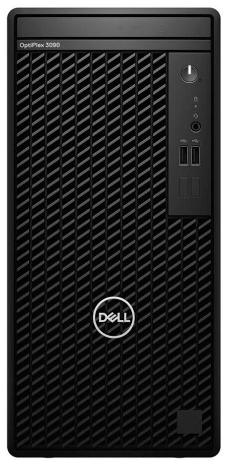 Компьютер Dell Optiplex 3090 MT Core i3-10105 (3,7GHz), 8GB DDR4, 256GB SSD, Intel UHD 630, Windows 10 Professional, черный