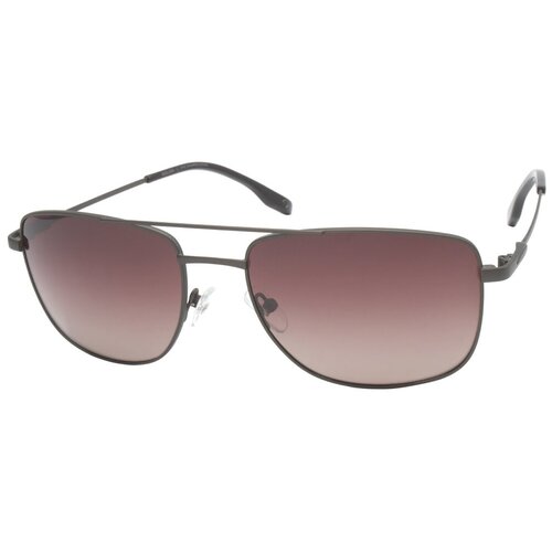 Солнцезащитные очки NEOLOOK, авиаторы, оправа: металл, с защитой от УФ, градиентные, для мужчин, коричневый