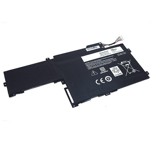 Аккумуляторная батарея для ноутбука Dell Inspiron 14-7437 7.4V 58Wh черная OEM аккумуляторная батарея аккумулятор 5kg27 для ноутбука dell inspiron 14 7437 7 4v 58wh