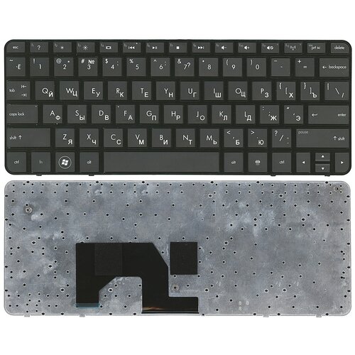 Клавиатура keyboard NM6 для ноутбука HP Mini 210-1030ER 210-1031ER 210-1040ER 210-1041ER черная с рамкой 1206₽