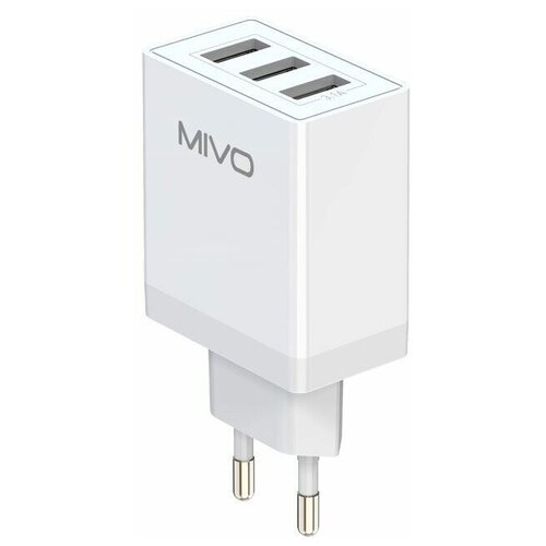 Сетевое зарядное устройство Mivo MP-331 3 USB 3.1A (оригинал) сетевое зарядное устройство mivo mp 228 2 usb