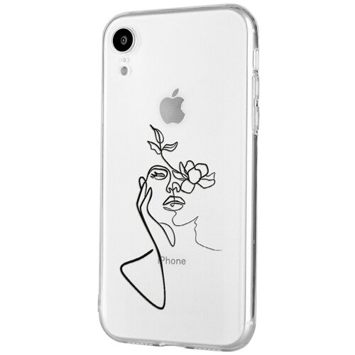 Силиконовый чехол Mcover для Apple iPhone XR с рисунком Девушка силиконовый чехол mcover для apple iphone x с рисунком девушка