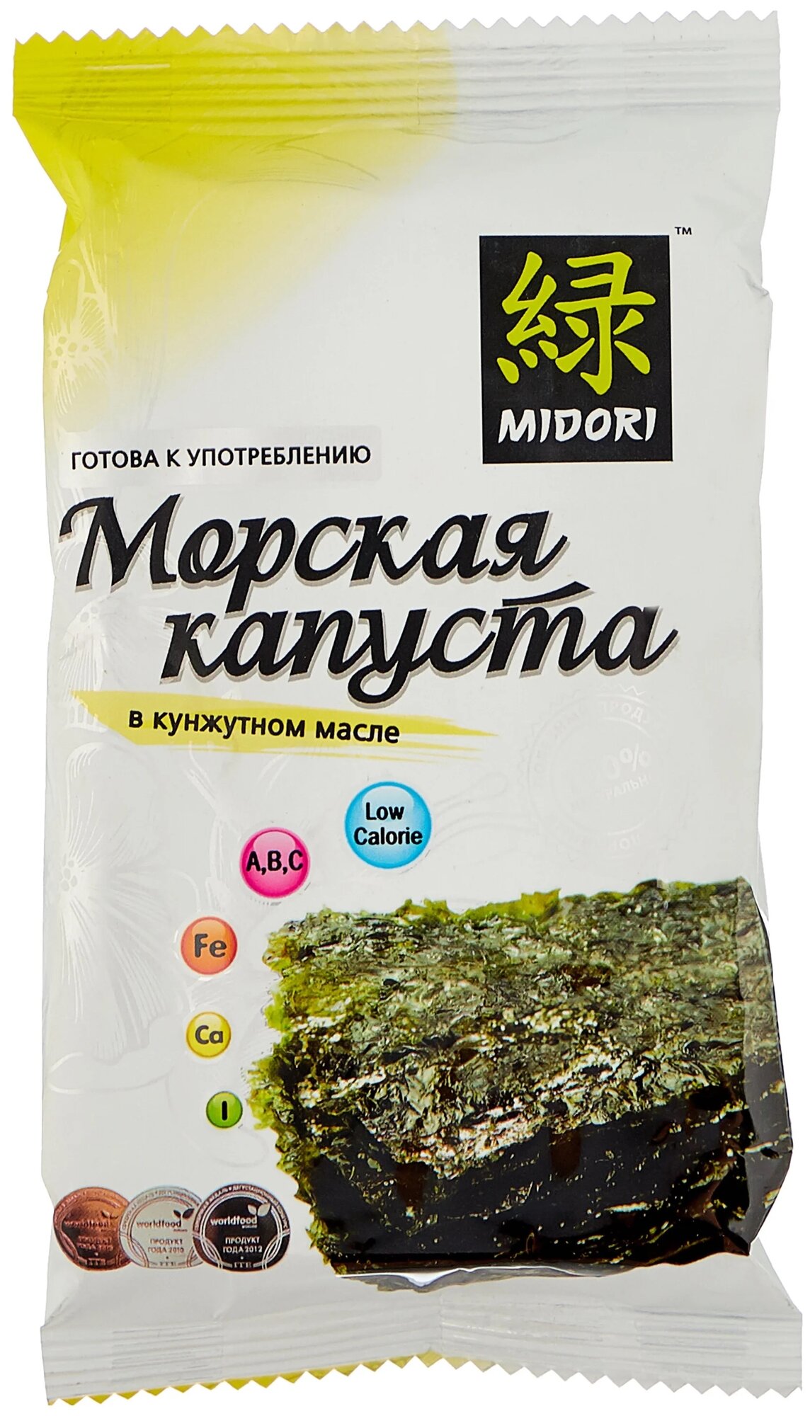 Чипсы MIDORI Морская капуста, кунжут, 5 г