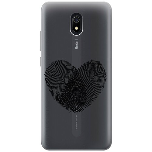 Силиконовый чехол с принтом Lovely Fingerprints для Xiaomi Redmi 8A / Сяоми Редми 8А силиконовый чехол на xiaomi redmi 8a сяоми редми 8а с принтом желтый карандаш