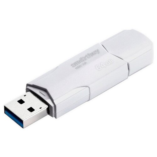 Флешка USB 3.1 SmartBuy 64 ГБ Clue ( SB64GBCLU-W3 ) usb flash накопитель 8gb smartbuy clue white sb8gbclu w3