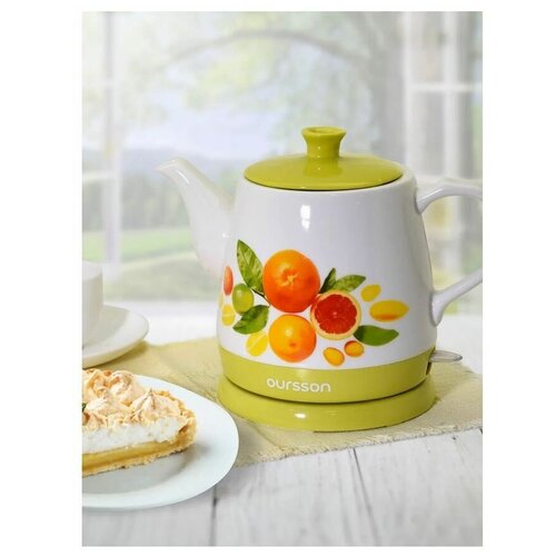 Чайник электрический Oursson EK1742GGA керамика 1 л 1800 Вт зелёный 454900₽