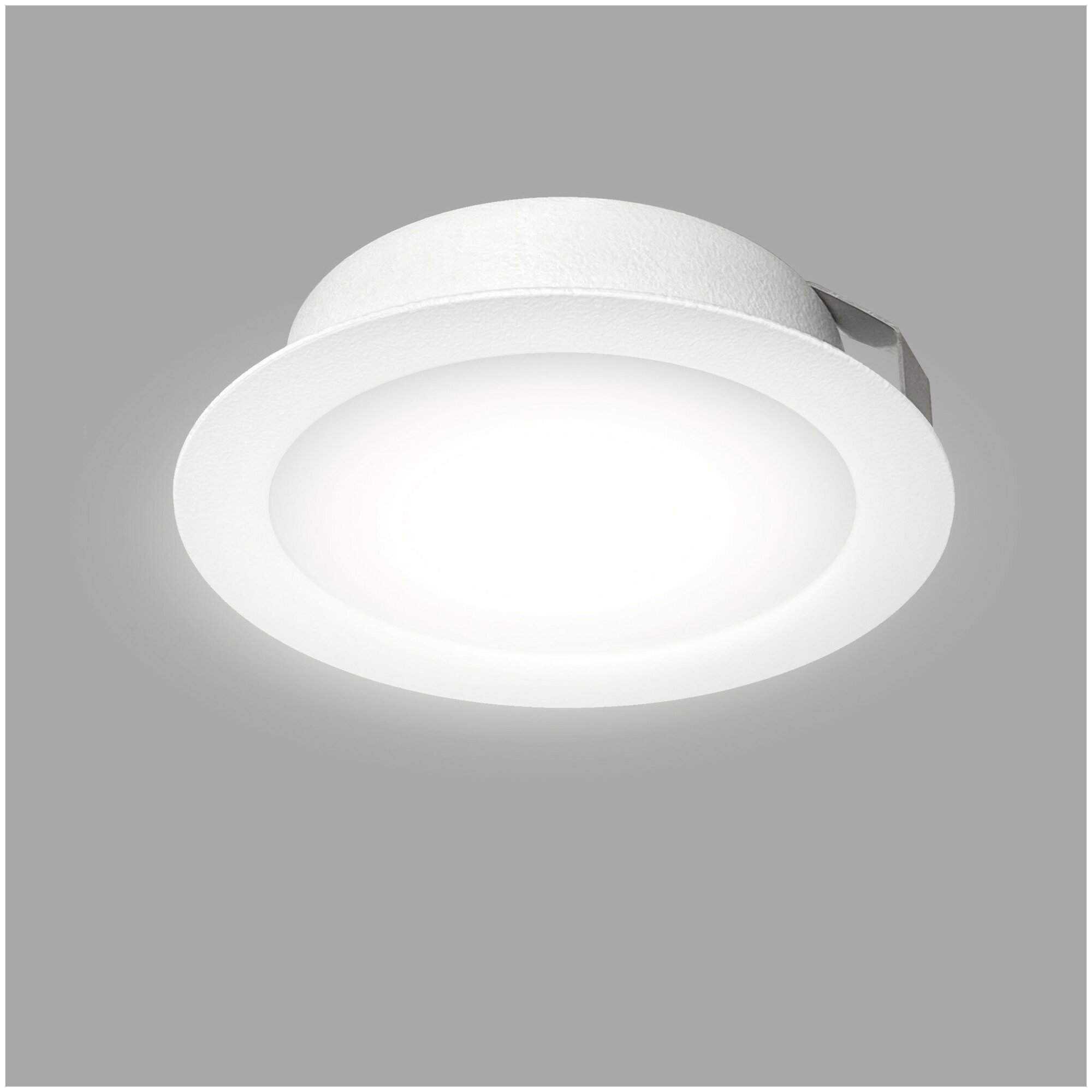 Светильник точечный светодиодный встраиваемый СК50-4М под отверстие 60 мм 1.5 м² белый свет цвет белый - фотография № 5