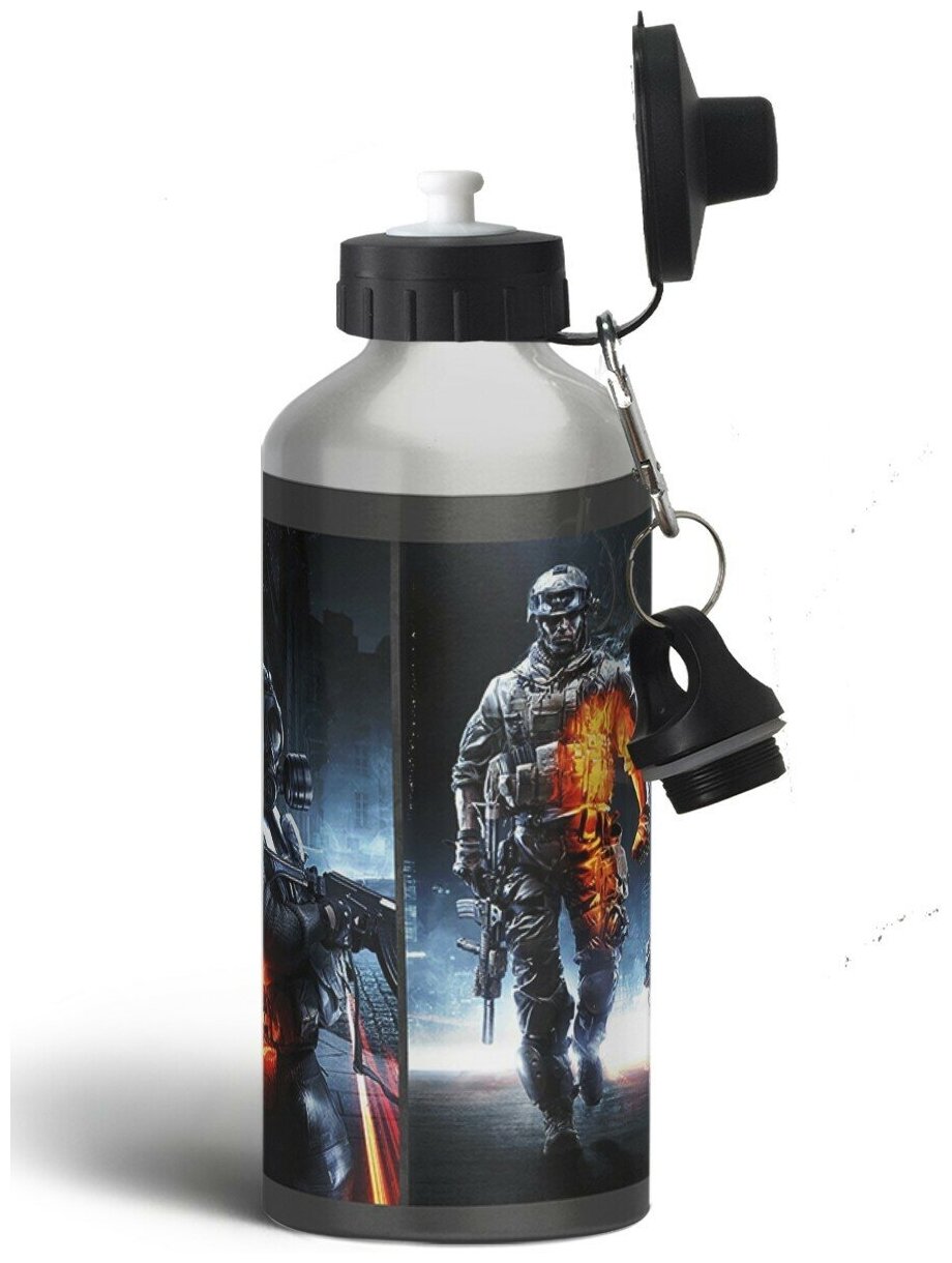 Бутылка спортивная,туристическая фляга, 500мл Battlefield 4-1