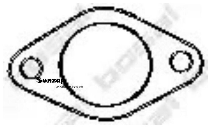 BOSAL 256645 256-645_прокладка глушителя!\ Ford Scorpio/Sierra, Subaru, Rover 1.1-2.4/2.9/2.5D