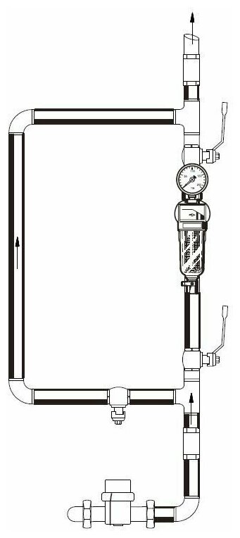 JH-1002W3 Фильтр пром. св. вращ. стекло. 1/2" TIM - фотография № 8